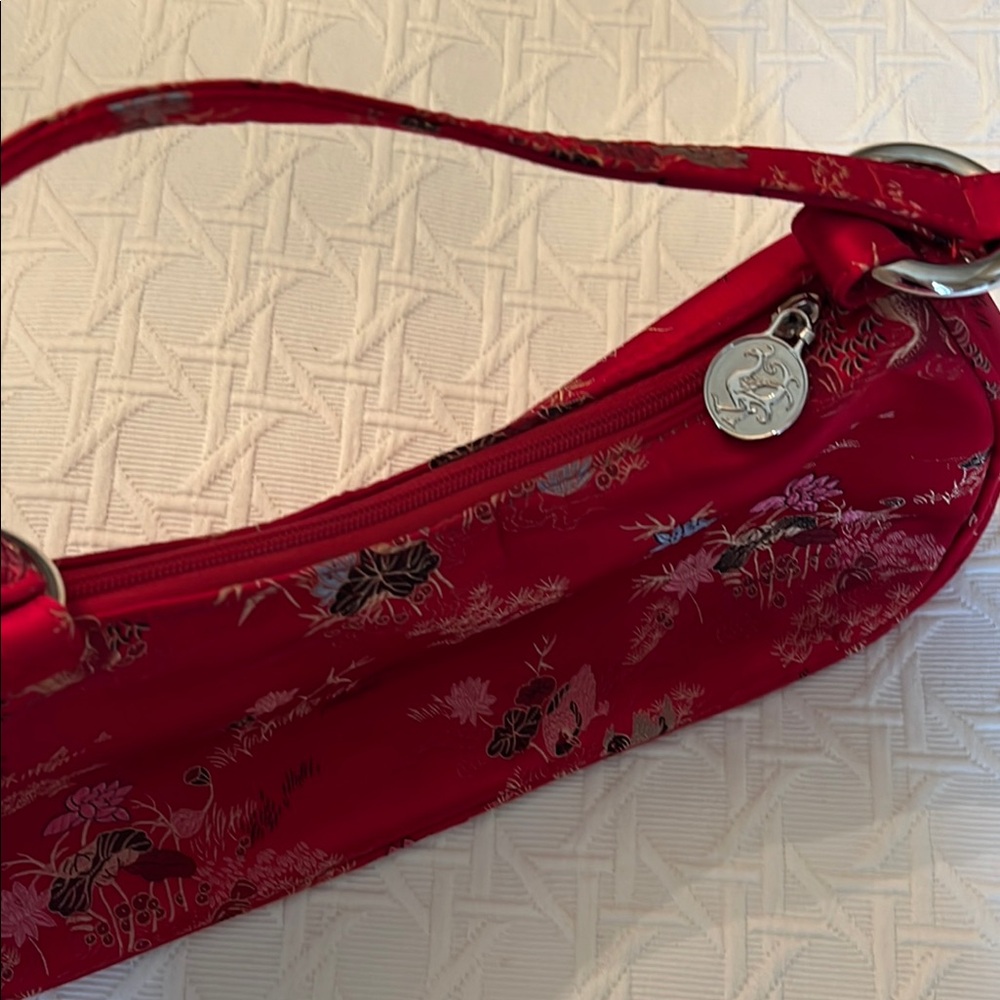 Source Unknown Red Shoulder Bag Structured Design - Picture 5 of 7